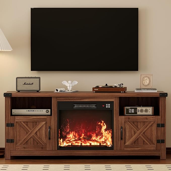 YESHOMY Fireplace TV Stand by SearchallYESHOMY
