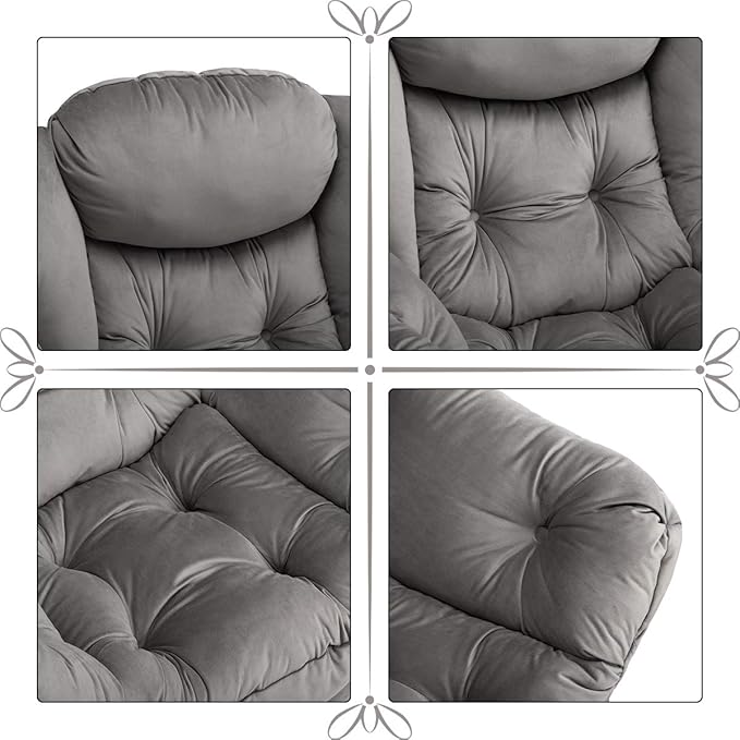 HollyHOME Fabric Lazy Chair - Image 5