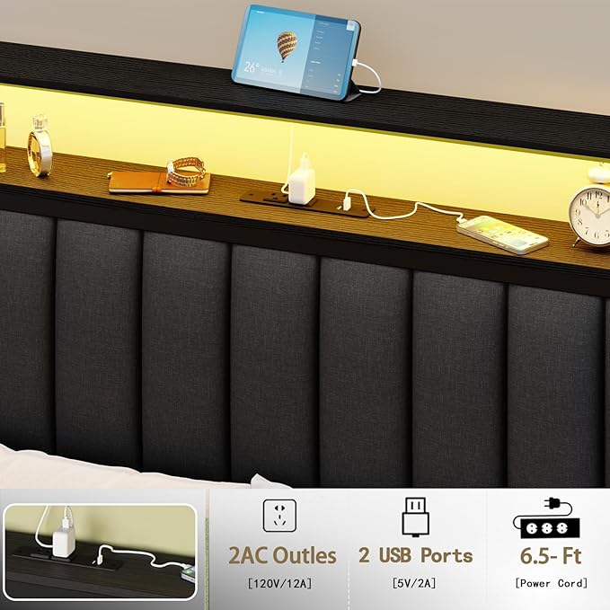 Furnulem Full Size Bed Frame - Image 7