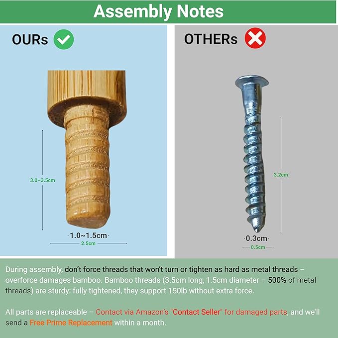 GOGOGO Bamboo Bookshelf -Tool-Free Assembly, Eco-Friendly Wooden Bookcase - Image 7