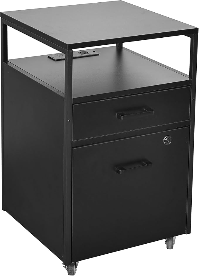 Techni Mobili Modern 2-Drawer Rolling File Cabinet by TechniMobili