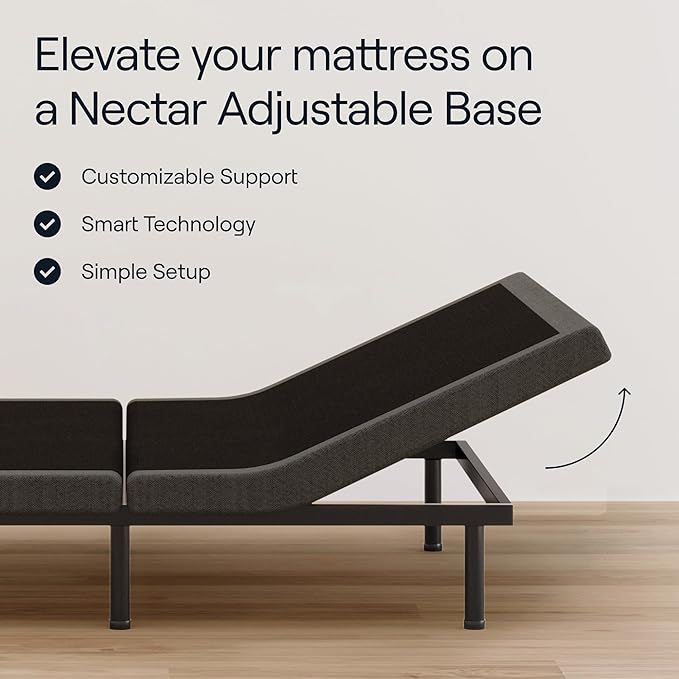Nectar King Adjustable Base & 12” Mattress - Image 2