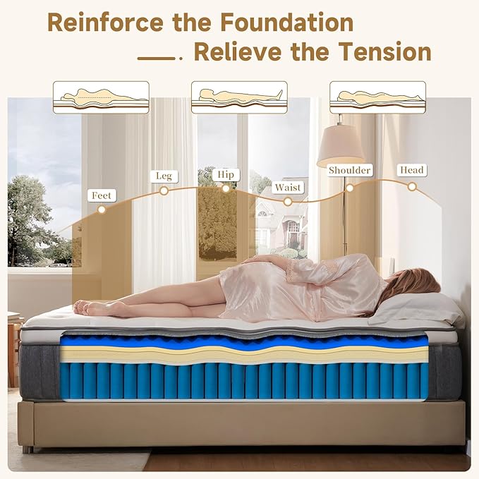 10 Inch Queen Size Hybrid Mattress - Image 4