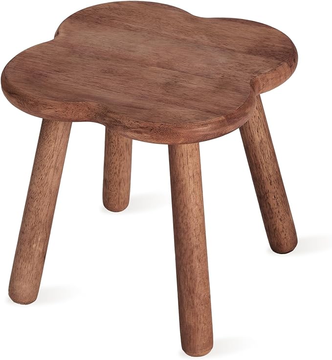 Wooden Step Stool for Adults Upgraded11.6inch Small Wooden Stool by Jurath