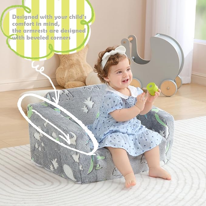 Toddler Couch Fold Out, Foldable Kids Couch - Image 4