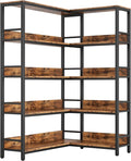 IRONCK Industrial Bookshelves 5 Tiers Corner Bookcases by IRONCK