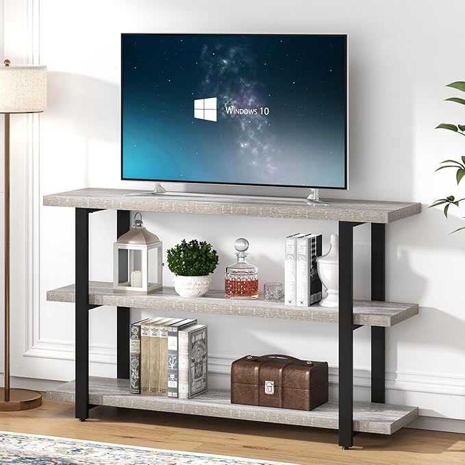 FOLUBAN Sofa Table, Wood Entryway Table - Image 4