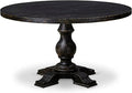 I55-11-TP Breakfast Table with Acacia Wood Round Tabletop and Stylish Pedestal by LuxebyEastWestFurniture