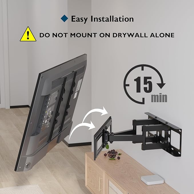 BONTEC Full Motion TV Wall Mount - Image 7