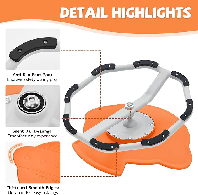 Spinning Chair for Autistic Kids, Non-Slip Sensory Spinning Chair, Sit and Spin - Image 3
