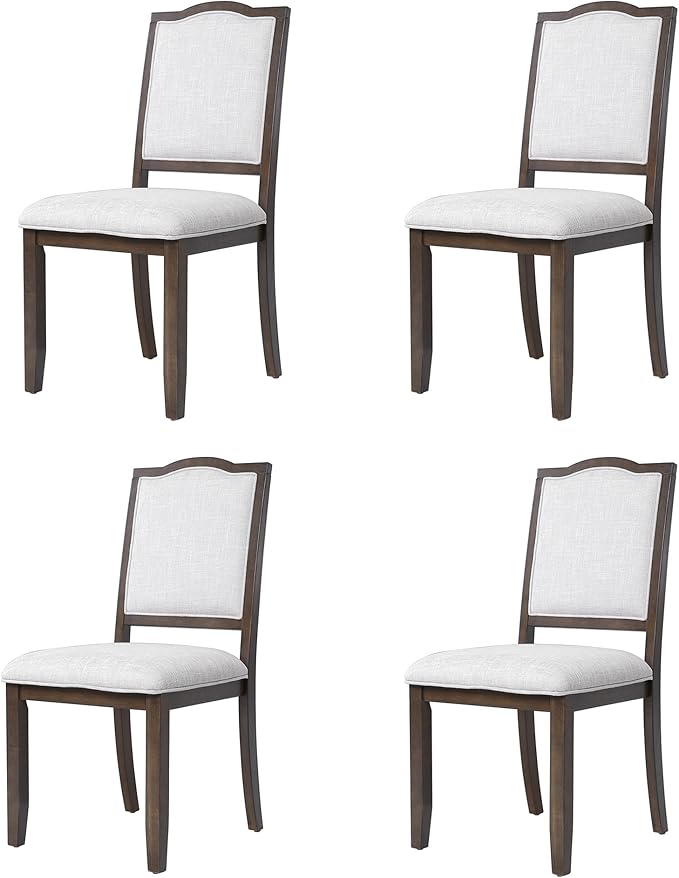 Merax Upholstered Dining Chairs Set of 4, Farmhouse Chair - Image 5