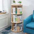 Heehee Wooden Rotating Bookshelf 360 Display Floor Standing Bookcase Storage by Heehee