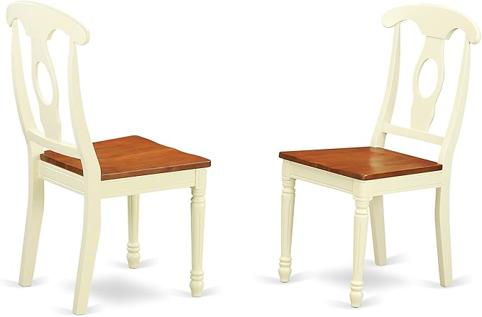 East West Furniture PLKE7-WHI-W 7 Piece Modern Dining Table Set Consist of an - Image 5