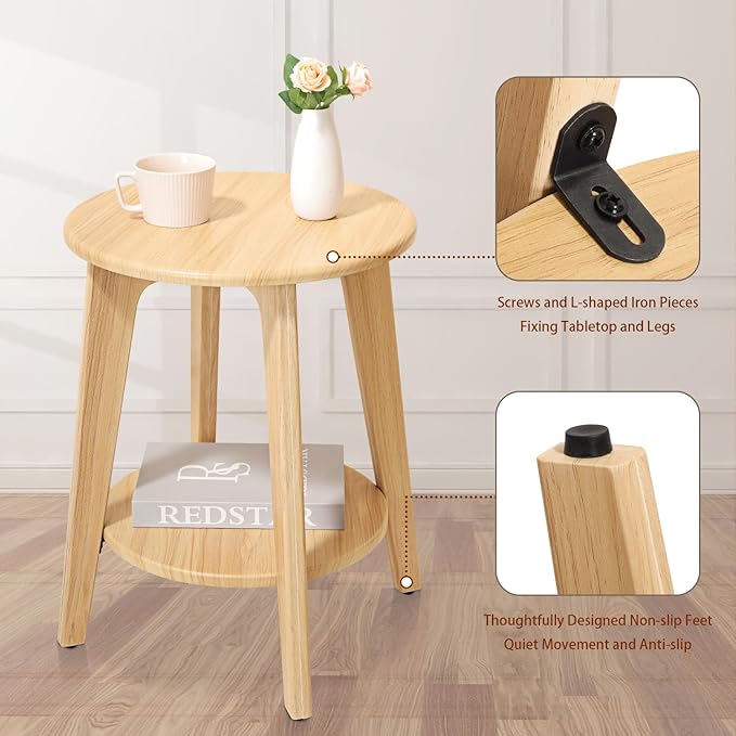 End Table Small Round Side Table - Image 6