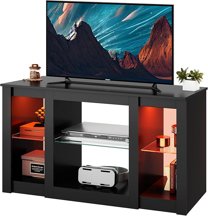 WLIVE TV Stand for 43 Inch TV, Modern Entertainment Center by WLIVE