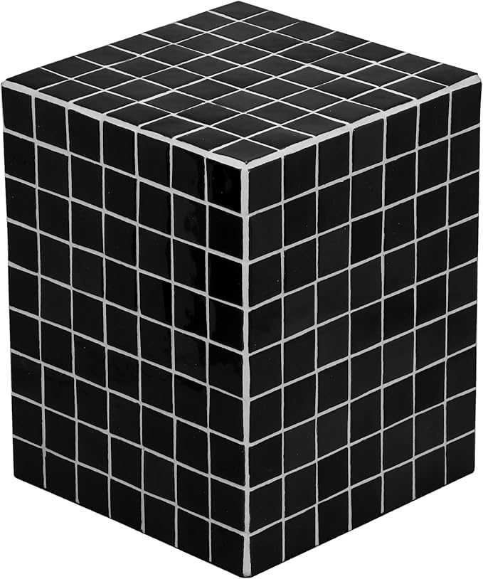 JONATHAN Y END2000L Callista 18" Modern Bohemian Ceramic Tiled Rectangle End by JONATHANY