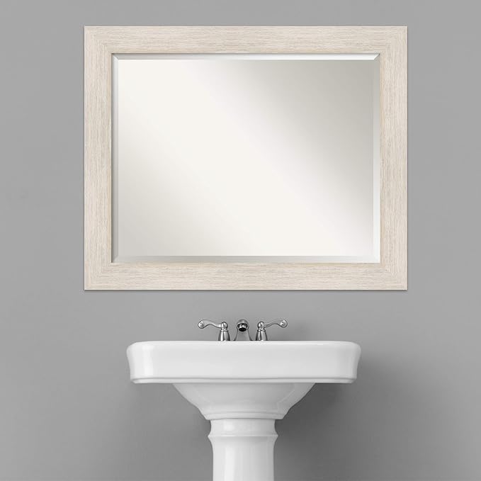 Amanti Art White Bathroom Mirror - Image 6