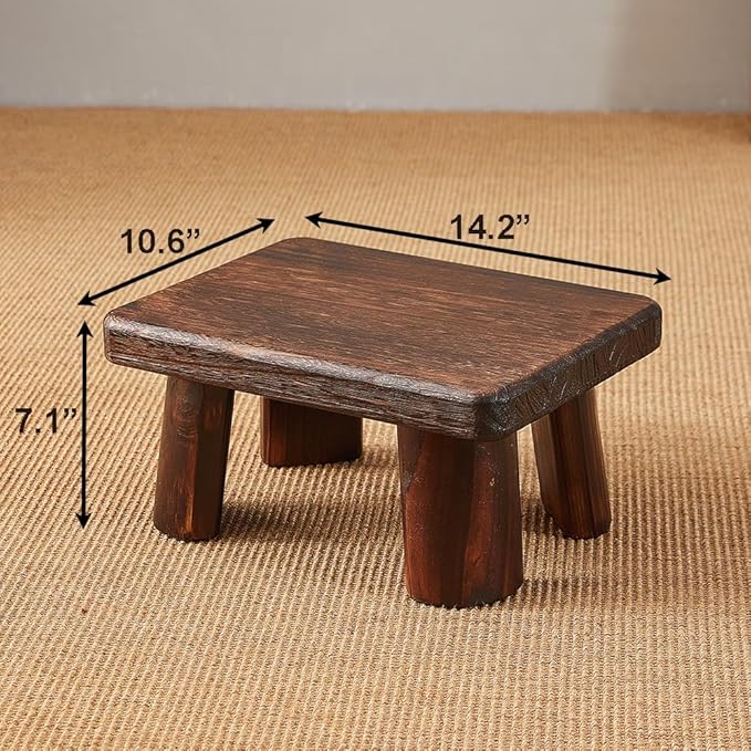 Wooden Stool, Bedside Step Stool, Step Ladder - Image 2