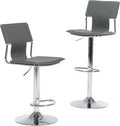 Sidanli Grey Bar Height Chairs, Swivel Barstools by Sidanli
