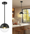 LMS Modern Pendant Lights, Matte Black Kitchen Island Pendant Light Fixtures by LMS