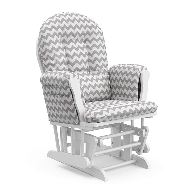 Storkcraft Premium Hoop Glider & Ottoman — GREENGUARD Gold Certified Nursery - Image 13