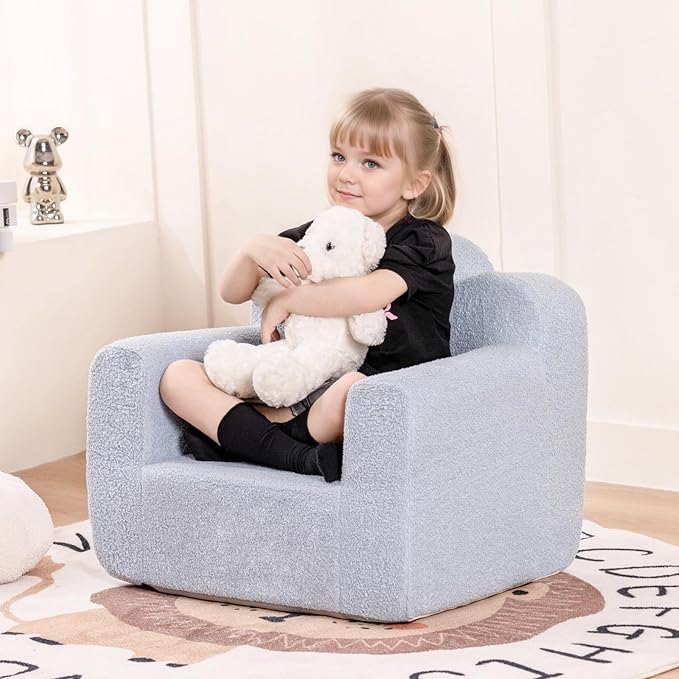 Tiita Kids Couch Plush Toddler Chair, Cloud-Like Glow in The Dark Kids Sofa - Image 2