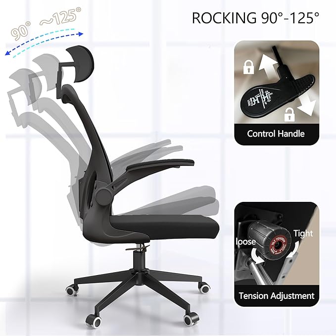 Ergonomic Office Chair, High-Back Mesh Computer Desk Chair - Image 6