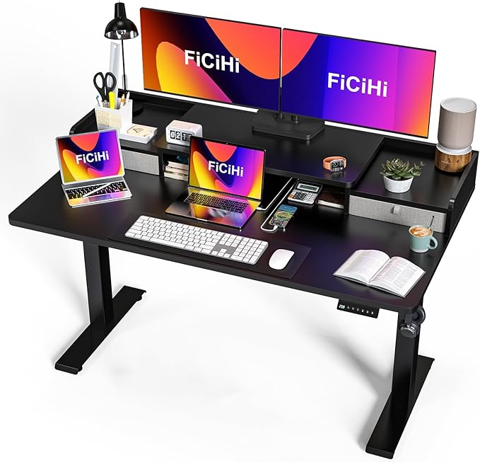55x30 Inch Electric Standing Desk by FiCiHi