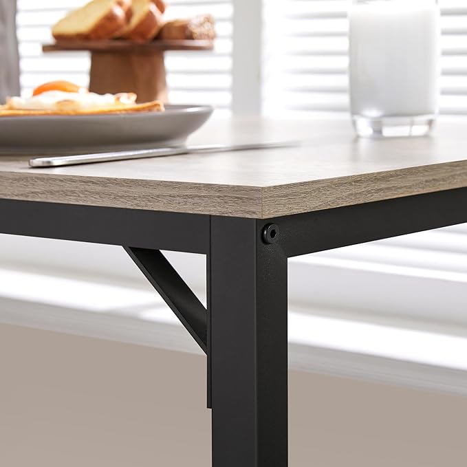 Yaheetech 3 Piece Dining Table Set, 47.5" Industrial Pub Table Set, Counter - Image 9