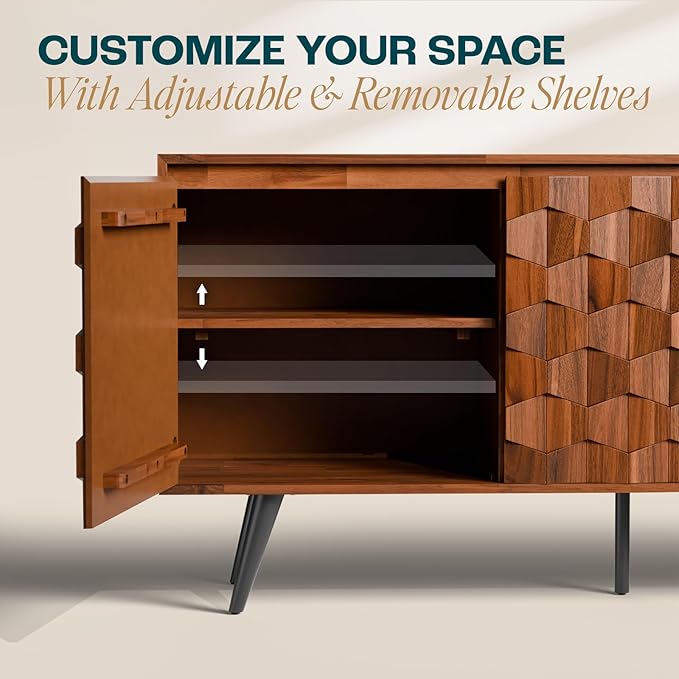 Bme Georgina Solid Wood Sideboard - Image 6