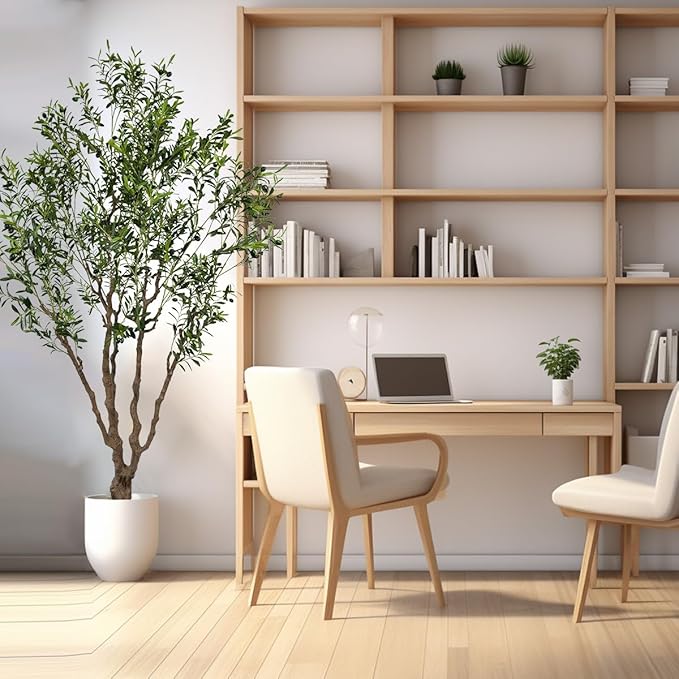 Artificial Olive Tree Tall, Faux Olive Tree Indoor Artificial Tree - Image 5