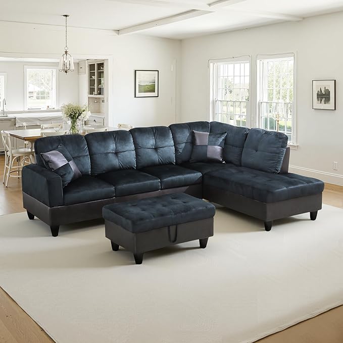 NicBex Sectional Couch 3 Pieces Sofa Set by NicBex