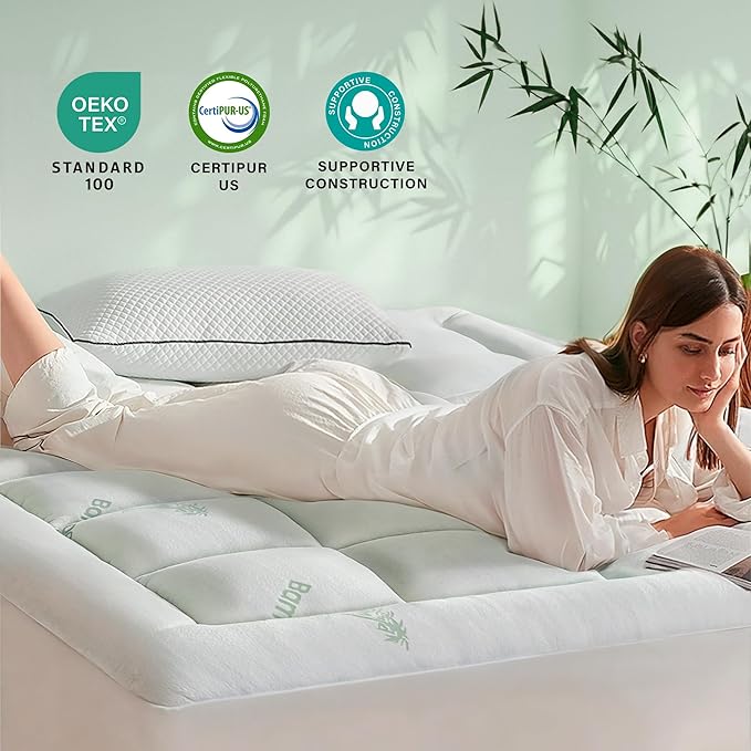 Anluoer Memory Foam Mattress Topper King - Image 5