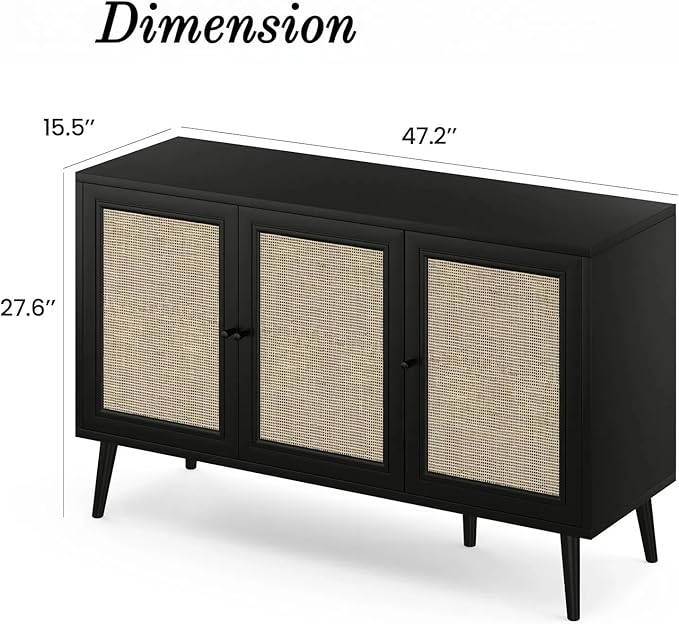 Rattan Entryway Table, Entertainment Center - Image 2