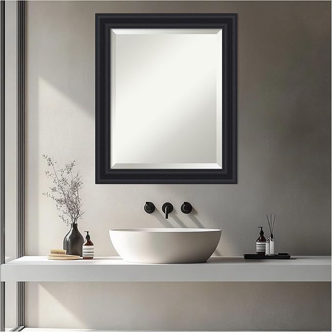 Amanti Art Black Bathroom Mirror - Image 4