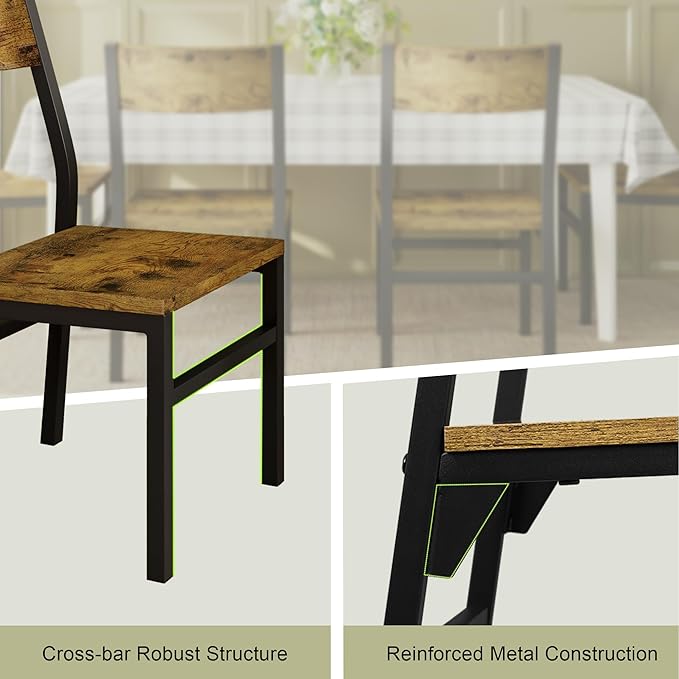 Feonase Dining Chairs Set of 6, Modern Kitchen Chairs - Image 6