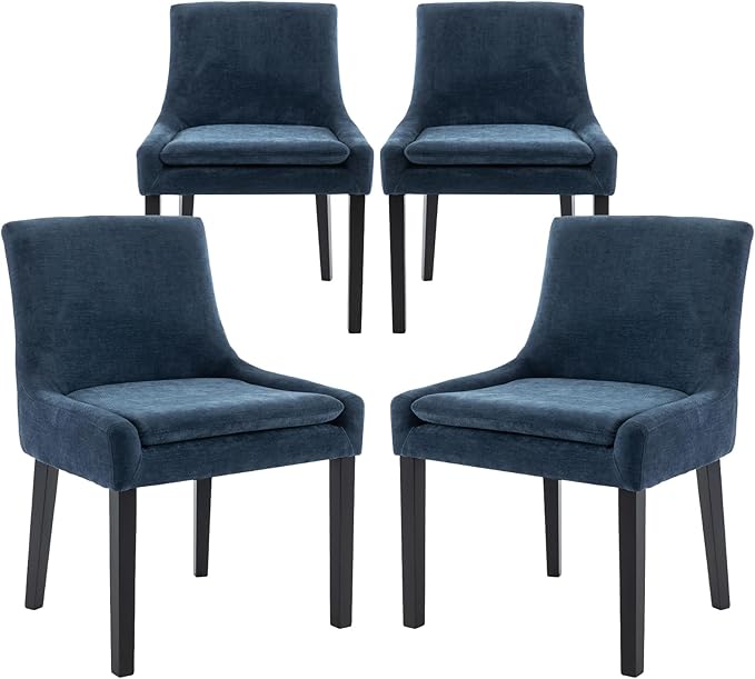 COLAMY Modern Dining Chairs Set of 4, Upholstered Corduroy Accent Side Leisure by COLAMYINC