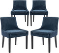 COLAMY Modern Dining Chairs Set of 4, Upholstered Corduroy Accent Side Leisure by COLAMYINC