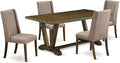 East West Furniture V777FL716-5 5 Piece Dining Table Set by EastWestFurniture