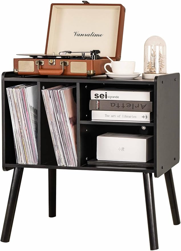 Record Player Table, Mid-Century Record Player Stand - Image 7