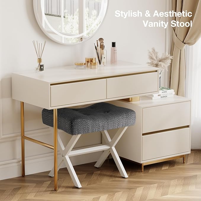 18-Inch Large Vanity Stool Chair, Vanity Bench - Image 8