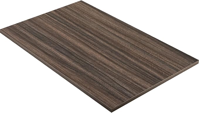 Kaboon Universal Tabletop 36"x20", Solid One-Piece Melamine Table Top, Double L by Kaboon