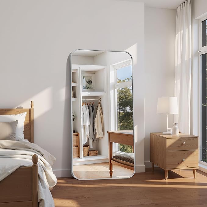 FORBATH 30x60 Inch Silver Bathroom Mirror - Image 2