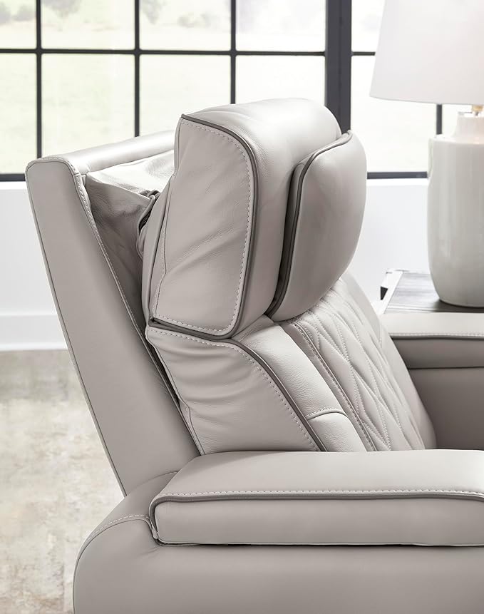 Signature Design by Ashley Boyington Contemporary Leather Match Power Reclining - Image 16