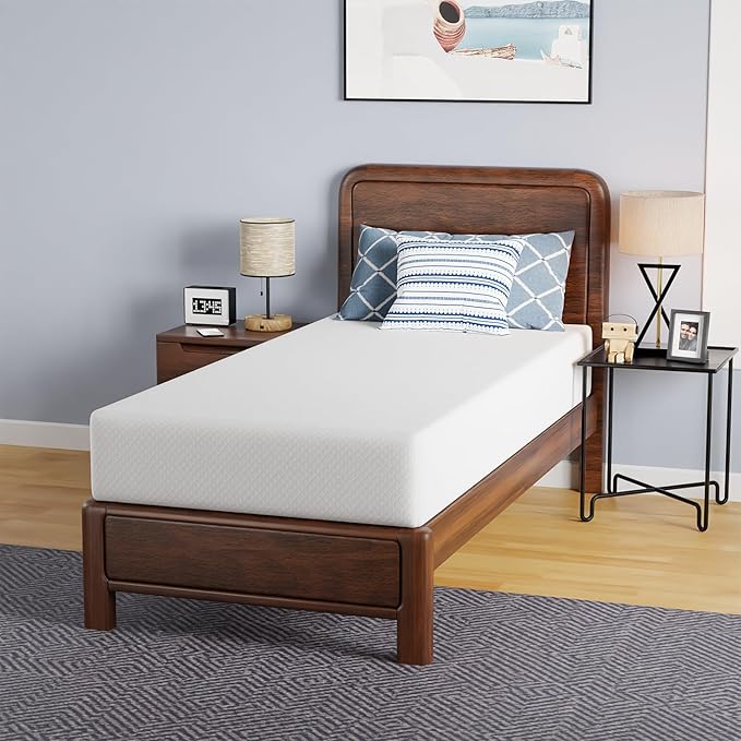 FDW | 10 Inch Twin Mattress | Medium Firm | Gel Memory Foam Mattress | White | - Image 7