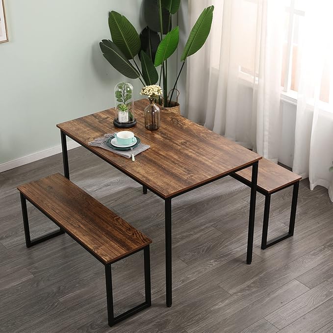 soges 3 PCS Dining Table Set for 4 - Image 2