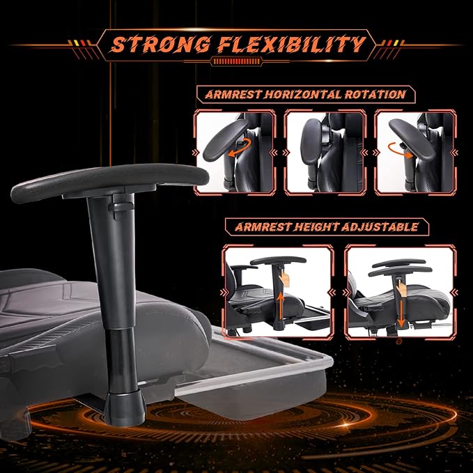 AA Products Gaming Chair Ergonomic High Back Computer Racing Chair Adjustable - Image 4