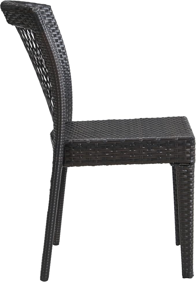 Merax Outdoor Dining Chairs Set of 2, Stackable Chairs - Image 3