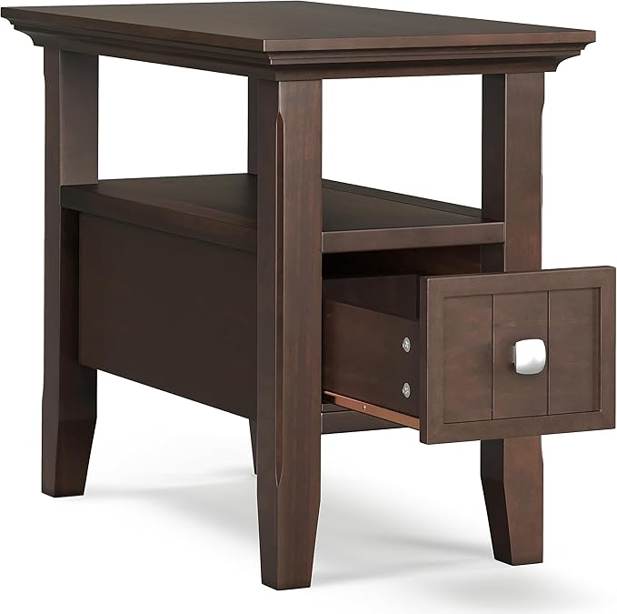 SIMPLIHOME Acadian 19-inch Wide Solid Wood End Table - Image 4