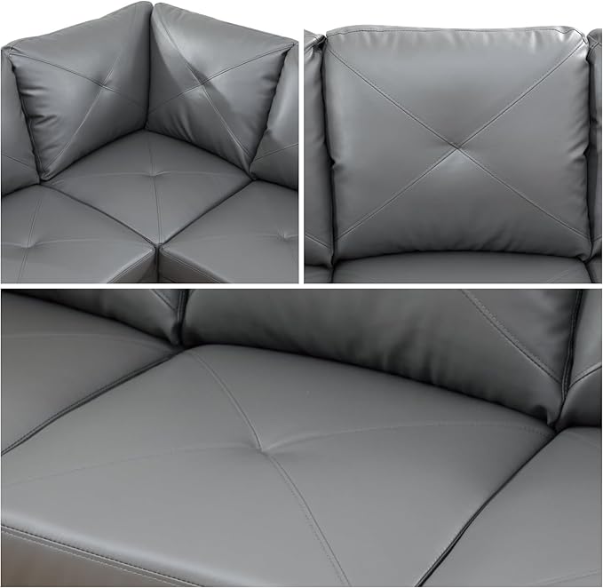 L-Shaped Sectional Sofa, Modern Sectional Couches Home Sofas - Image 6